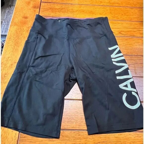 EU Calvin Klein Black & White Stretch Shorts Size Medium #SUM 17 - Picture 1 of 6